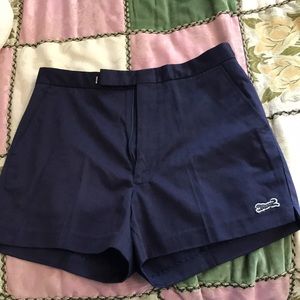 Vintage Le Tigre navy blue tiger patch shorts size 30